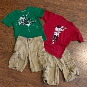 Nike and Cat & Jack shorts and t-shirt bundle